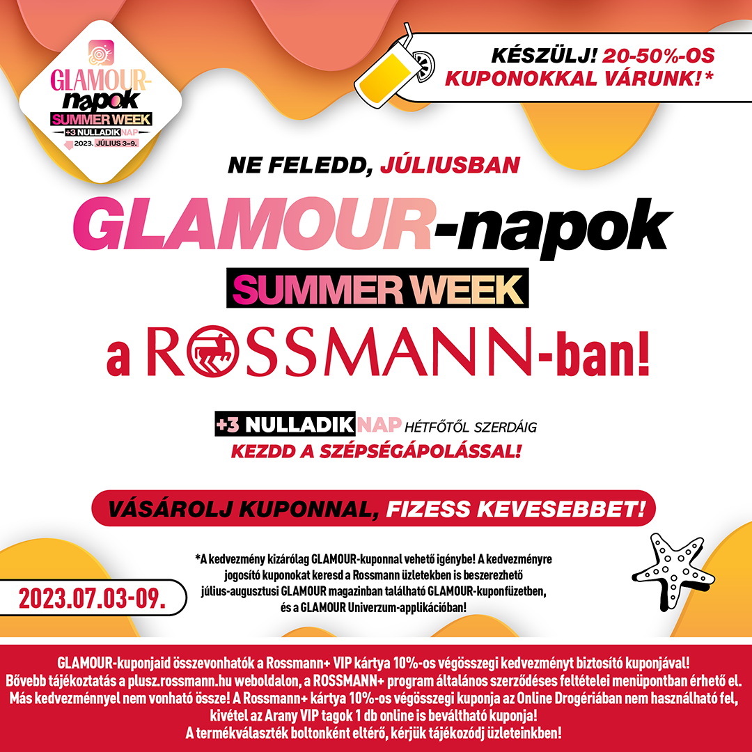 GLAMOURnapok Summer Week a Rossmannban ROSSMANN