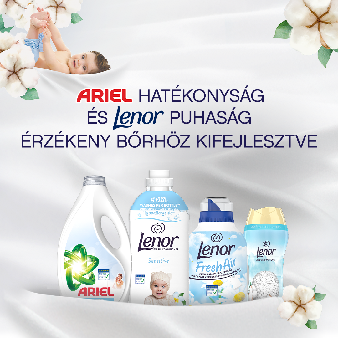 Ismerd meg az Ariel és a Lenor Sensitive termékeit! kép