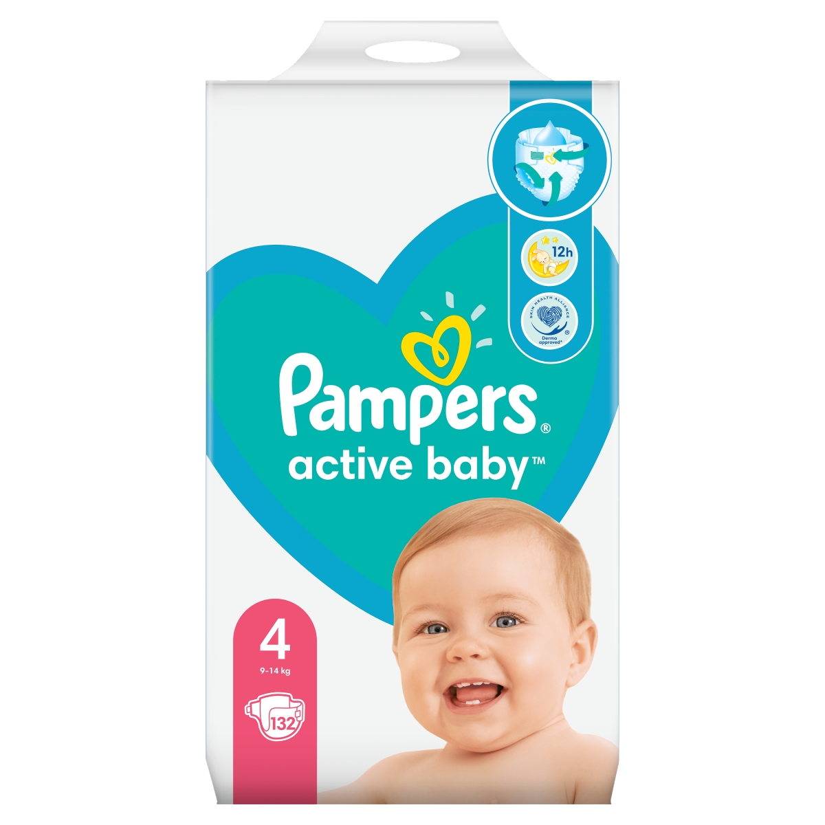 Pampers active baby mega pack 4 es 9 14kg 132 db