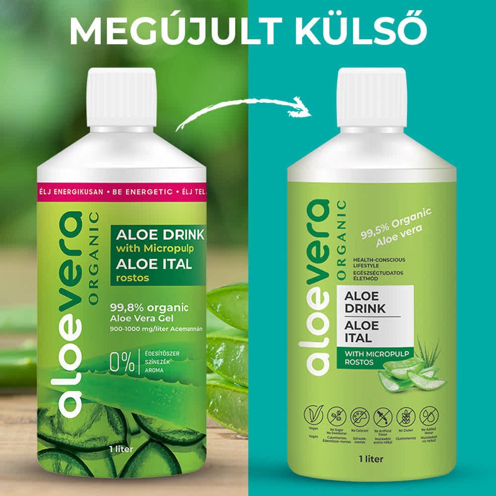 Aloe Vera Organic rostos ital - 1000 ml