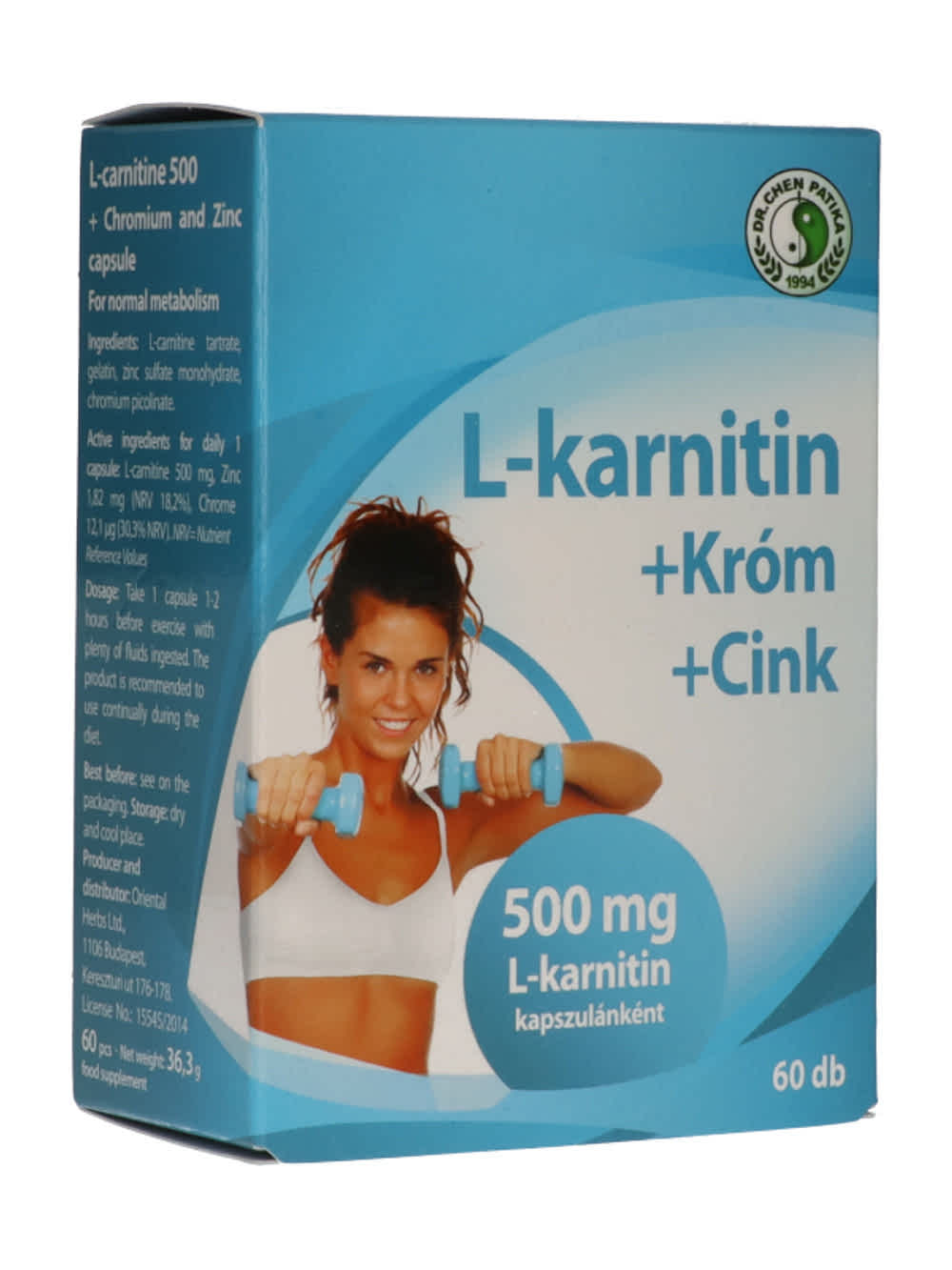 l-carnitin 500 rossmann Dr. Chen Patika L-Karnitin 500 mg kapszula krómmal és cinkkel