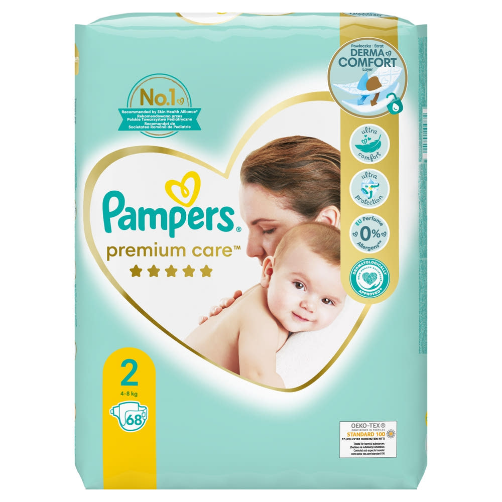 Pampers Premium Care Pelenka 2es 48kg 68 db