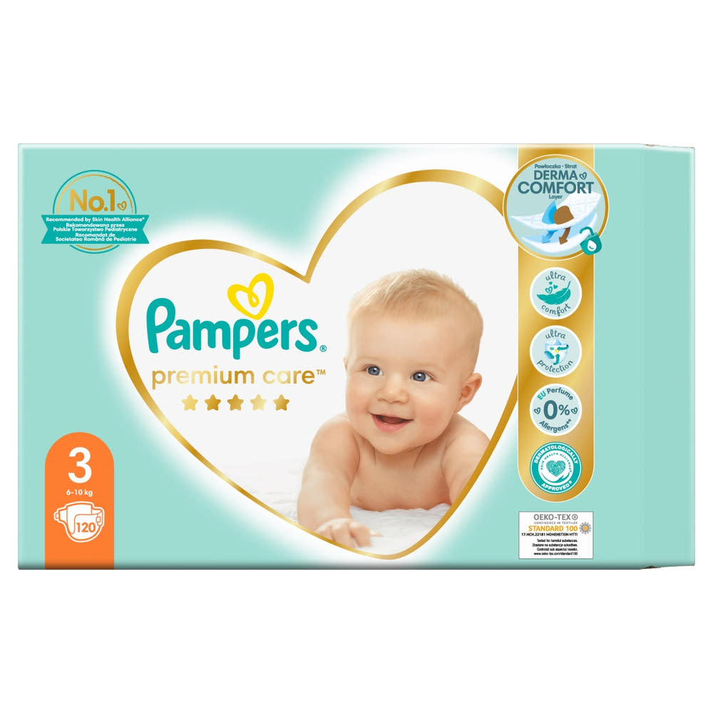 Pampers Premium Care Megabox 3as 610 kg 120 db
