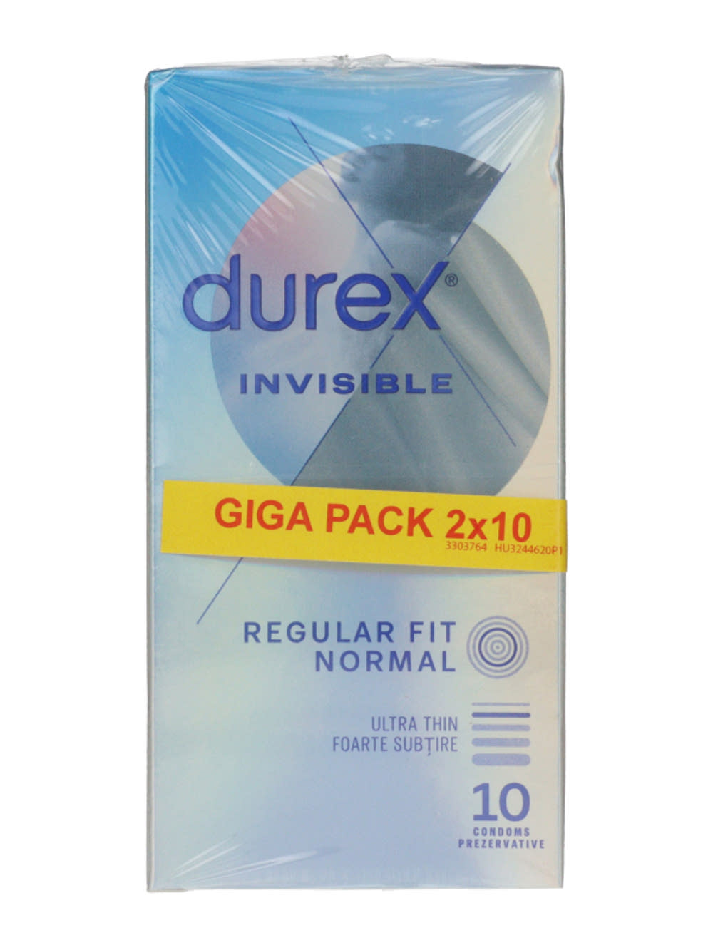 Durex Invisible Regular Fit óvszer - 20 db