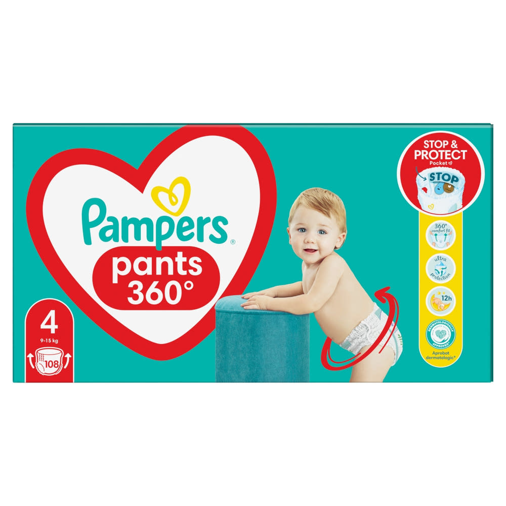 Pampers Pants bugyipelenka Mega Pack 4 es 9 15 kg 108 db