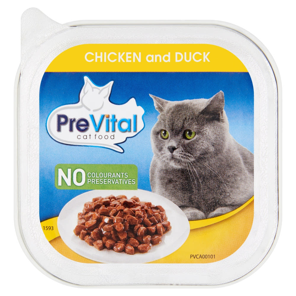 absorptie Je zal beter worden ik ben trots PreVital alutál macskáknak, csirke, kacsa - 100 g
