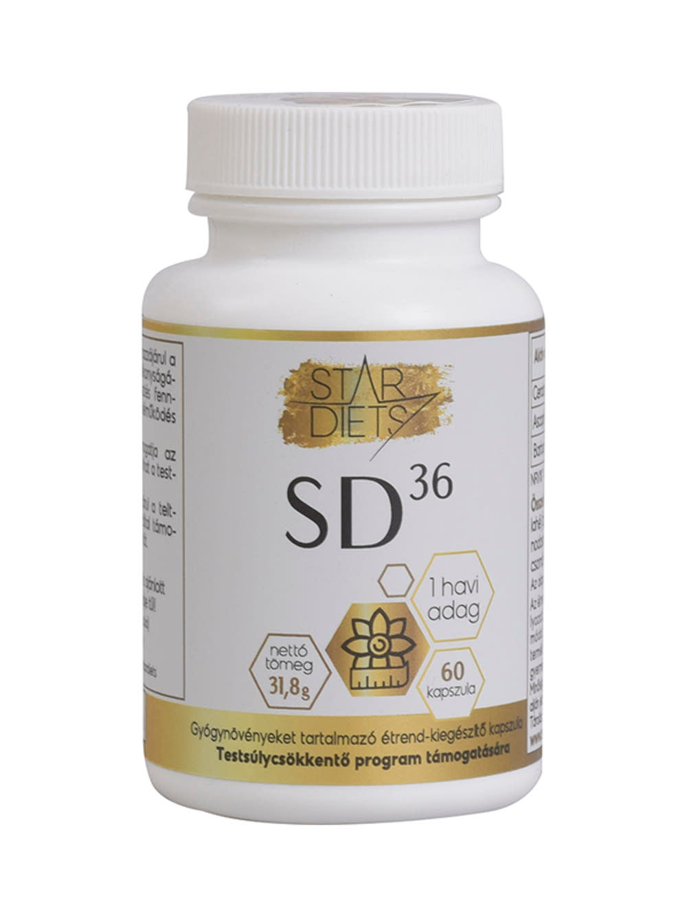 StarDiets SD36 étrend-kiegészítő kapszula 60 db, Ds fogyás, Fogyás 36 nap alatt