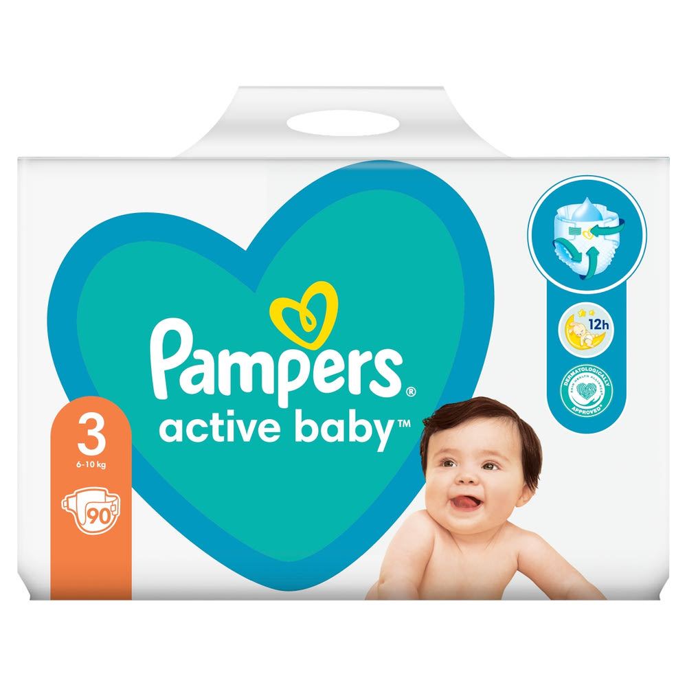 Pampers active baby cheap 4 giant pack