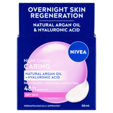 NIVEA Essentials Gazdagon Regeneráló Éjszakai Arckrém Száraz/Érzékeny Bőrre - 50 ml kisképe