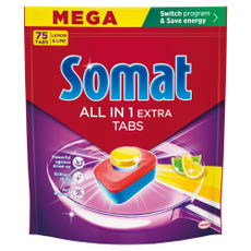 Somat All in 1 Extra Lemon & Lime gépi mosogatótabletta - 75 db kisképe