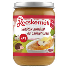 Kecskeméti bébiétel sütőtökkel, almával és csirkehússal 5 hónapos kortól - 190 g kisképe