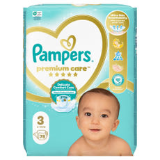 Pampers Premium Care pelenka 6-10 kg, méret: 3 - 78 db kisképe