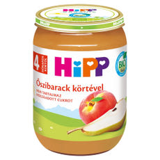 Hipp bébiétel őszibarackkel és körtével 4 hónapos kortól - 190 g kisképe