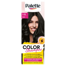 Schwarzkopf Palette Color Shampoo kímélő tartós hajszínező 1-0 fekete - 1 db kisképe