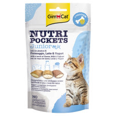 GimCat Nutri Pockets Junior Mix ropogós falatkák - 60 g kisképe