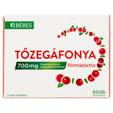 Béres Tőzegáfonya filmtabletta - 60 db kisképe