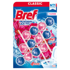 Bref Power Aktiv Fresh Flower WC illatosító (3x50 g) - 150 g kisképe