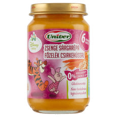 Univer Bébiétel Sárgarépa Csirkehús Ízesítéssel 6 Hónapos Kortól - 163 g kisképe