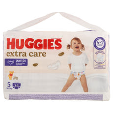 Huggies Extra Care Pants 5 bugyipelenka 12-17 kg - 34 db kisképe