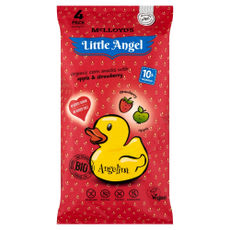 Angelina Bio kukorica snack alma, eper ízesítéssel 10 hónapos kortól - 60 g kisképe