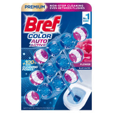 Bref Color Auto Active Flower WC illatosít 3x50 g - 150 g kisképe