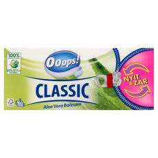 Ooops! Classic Aloe Vera Open&Close papírzsebkendő, 3 rétegű - 90 db kisképe