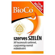 BioCo szerves SZELÉN étrend-kiegészítő tabletta - 120 db kisképe