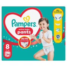 Pampers Pants Mega Pack+ bugyipelenka 8-as méret, 17+ kg - 64 db kisképe