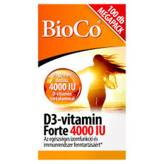 BioCo D3-vitamin Forte 4000 IU étrend-kiegészítő tabletta - 100 db kisképe