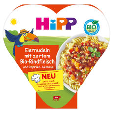 Hipp tészta marhahússal és paprikás zöldségekkel 1 éves kortól - 250 g kisképe