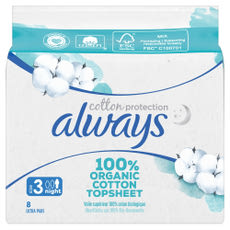 Always Cotton Protection Night egészségügyi betét - 8 db kisképe