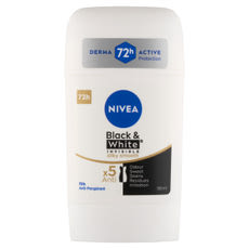 Nivea Blck&White Invisible Silky deo stift - 50 ml kisképe