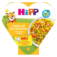 HiPP Bio rizs zöldségekkel és csirkehússal 1 éves kortól - 250 g kisképe