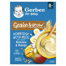 Gerber banános-mangós tejpép 8 hónapos kortól - 200 g kisképe