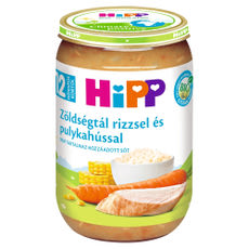 Hipp bébiétel zöldségtál pulykahússal 12 hónapos kortól - 220 g kisképe