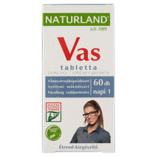 Naturland Vas tabletta - 60 db kisképe