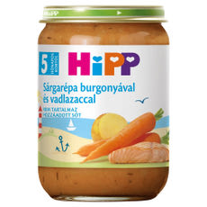 Hipp bébiétel sárgarépa burgonya vadlazaccal 5 hónapos kortól - 190 g kisképe