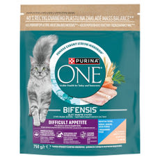 Purina One Difficult Appetite állateledel macskáknak tőkehallal és pisztránggal - 750 g kisképe