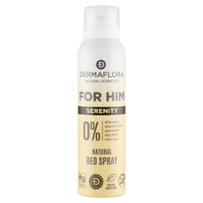 Dermaflora 0% For Him Serenity deo spray - 150 ml kisképe