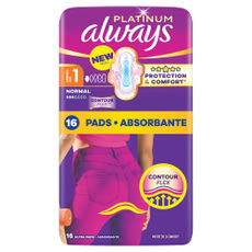 Always Platinum Normal Duo Pack egészségügyi betét - 16 db kisképe