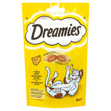 Dreamies kiegészítő száraz eledel sajttal felnőtt macskák és 8 hetesnél idősebb kölykök számára - 60 g kisképe