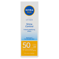 Nivea Sun Shine Control mattító hatású napozó arckrém FF50 - 50 ml kisképe