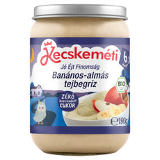 Kecskeméti Bio tejbegríz banánnal és almával 6 hónapos kortól - 190 g kisképe