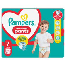 Pampers Active Baby Mega Pack bugyipelenka 15+ kg, méret: 7 - 74 db kisképe