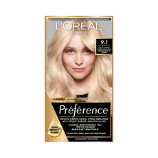 L'Oréal Paris Préférence tartós hajfesték /9.1 hamvas északi szőke - 1 db kisképe