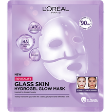 L'Oréal Paris Revitalift Filler Glass Skin hidrogél ragyogást adó arcmaszk - 25 g kisképe