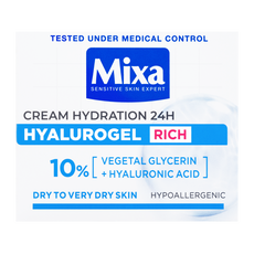 Mixa Hyalurogel Rich intenzíven hidratáló arcápoló krém - 50 ml kisképe
