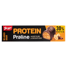Bergen Protein praliné tejcsokoládéval hozzáadott cukor nélkül - 50 g kisképe