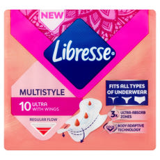 Libresse Ultra Multistyle egészségügyi betét - 10 db kisképe