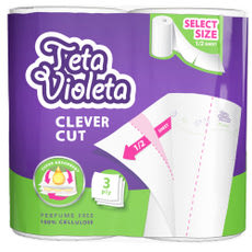 Violeta Piknik Clever Cut háztartási papírtörlő felezhető lapokkal - 2 db kisképe